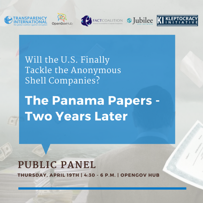 The Panama Papers — Two Years Later Will the U.S. Finally Tackle