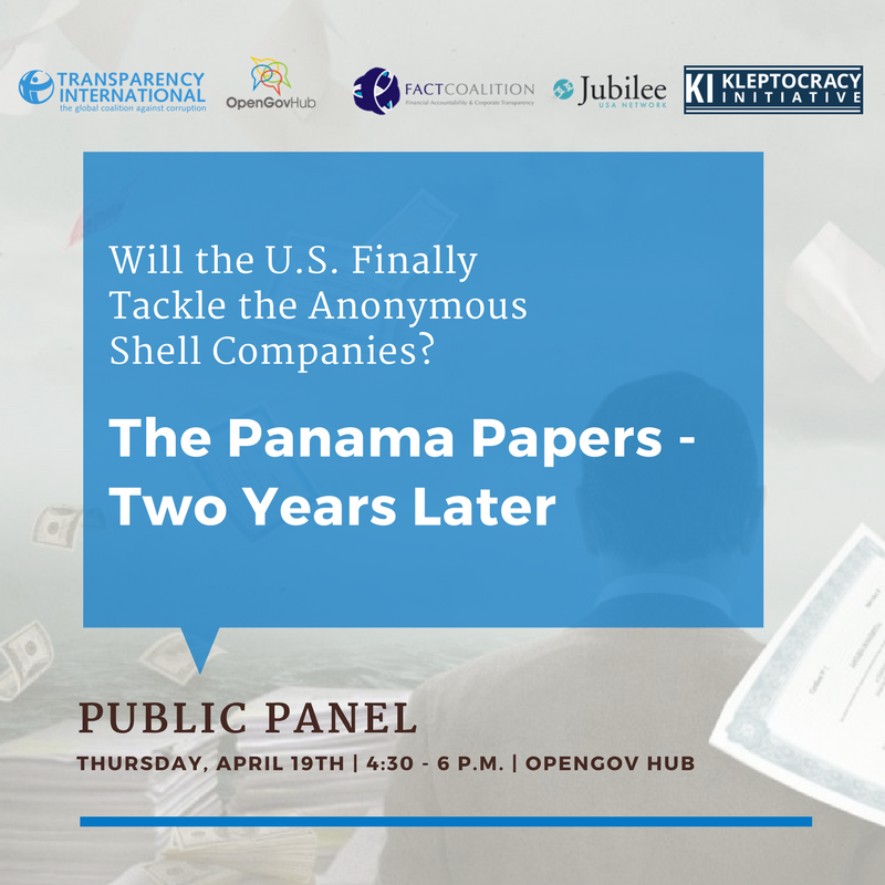 The Panama Papers — Two Years Later: Will the U.S. Finally Tackle Anonymous Shell Companies?